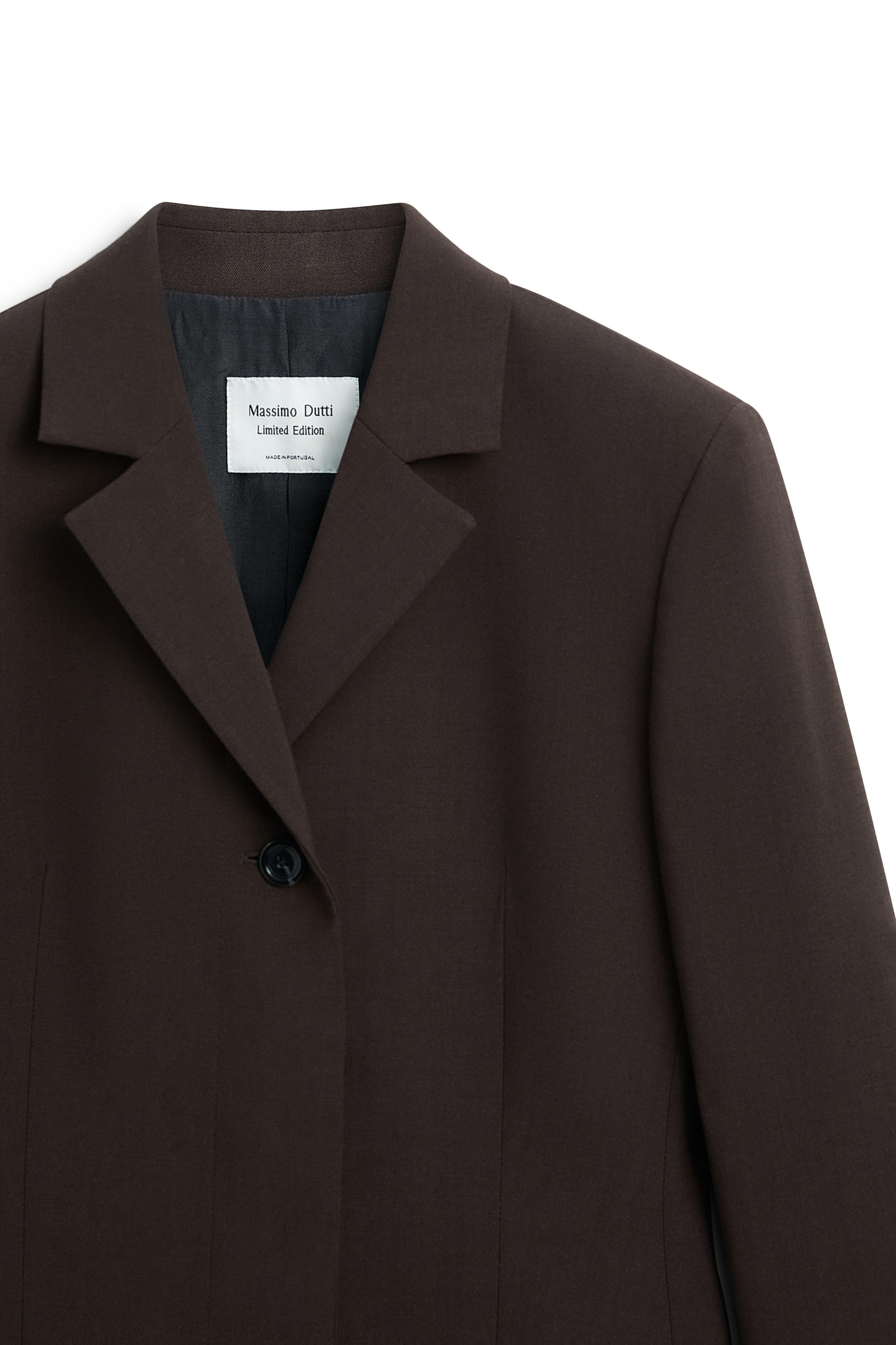 Long stretch wool blend blazer - LIMITED EDITION