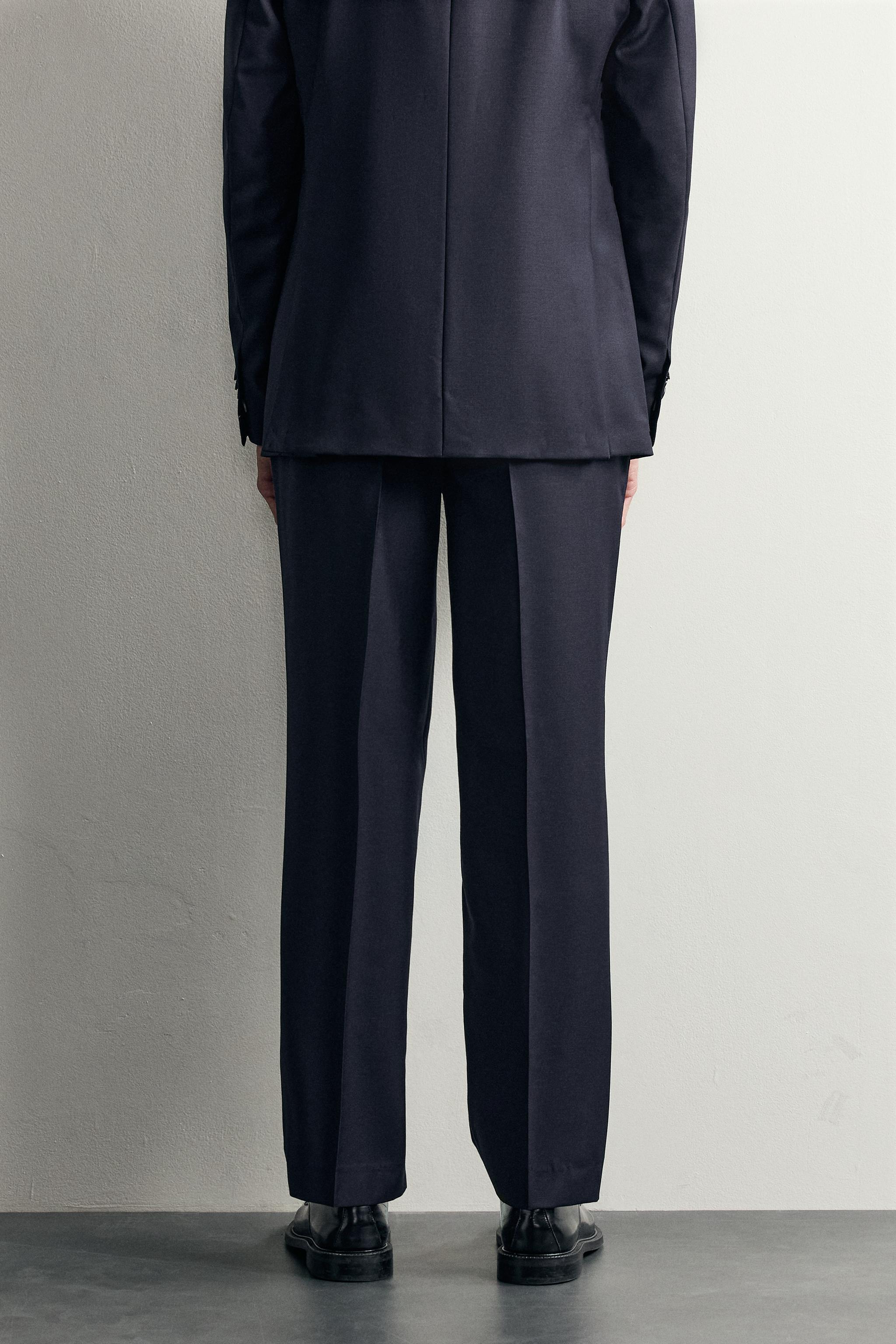 Zara %100 YÜN TAKIM PANTOLONU görsel 3