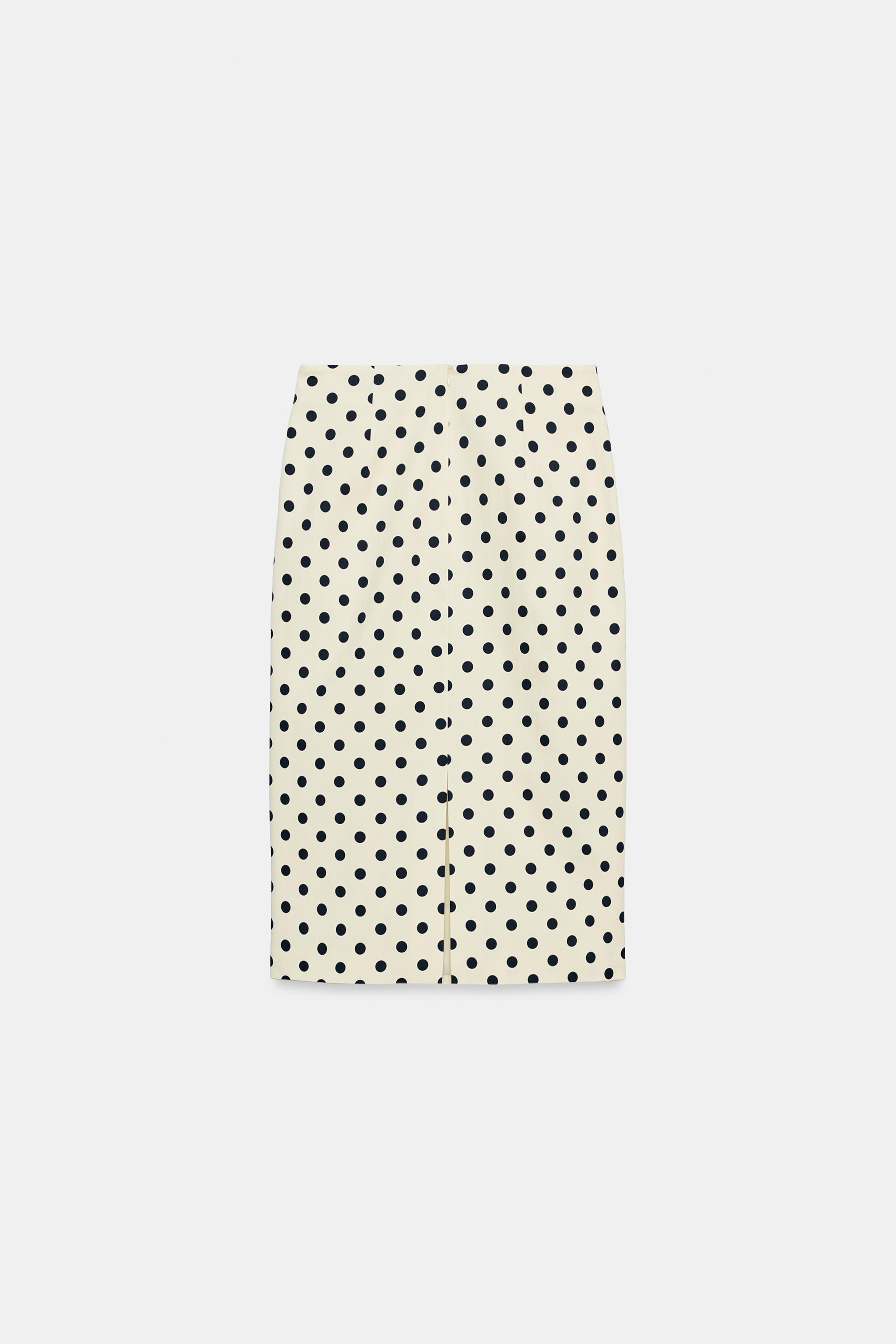 POLKA DOT PENCIL SKIRT ZW COLLECTION