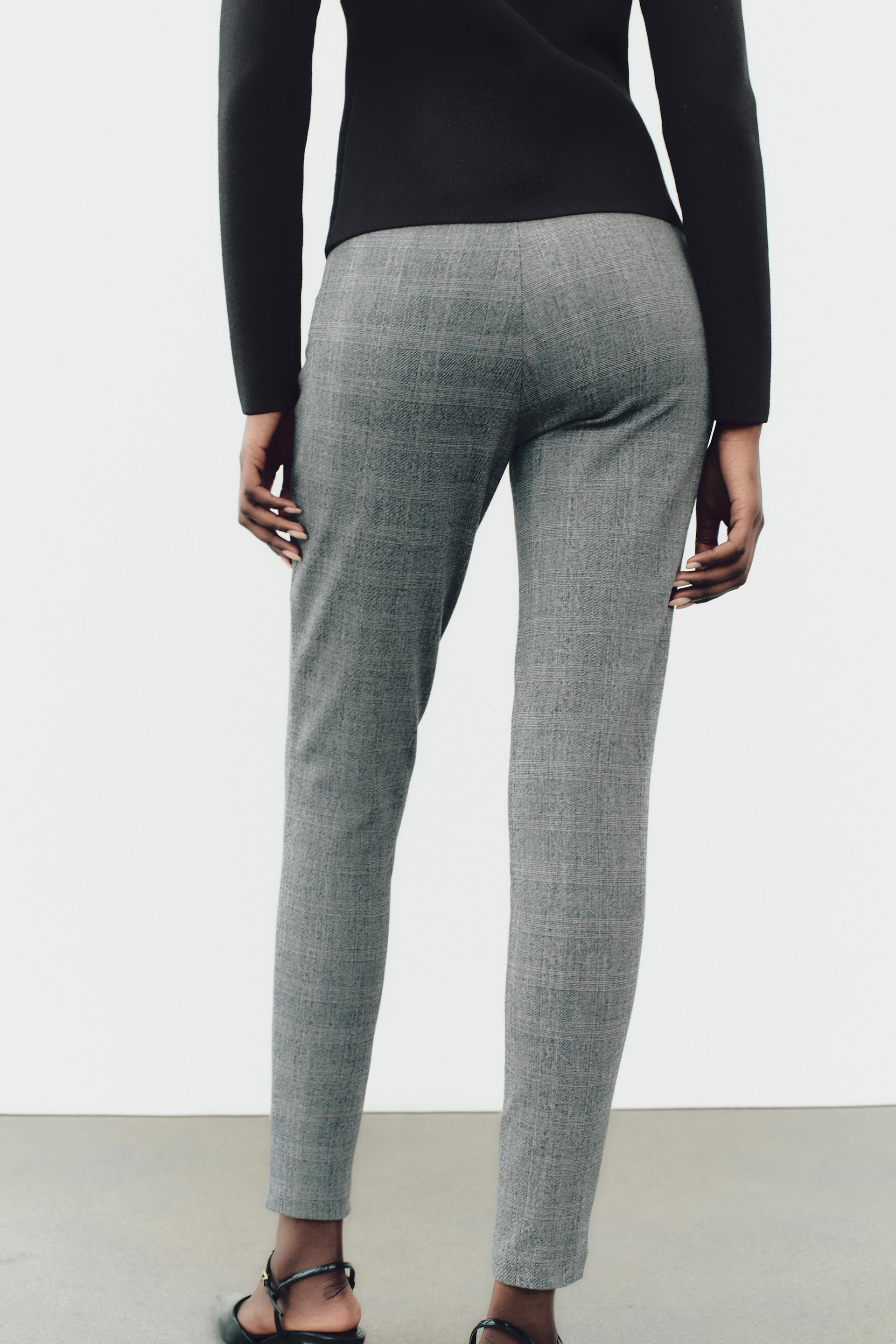 Legging a carreaux zara best sale