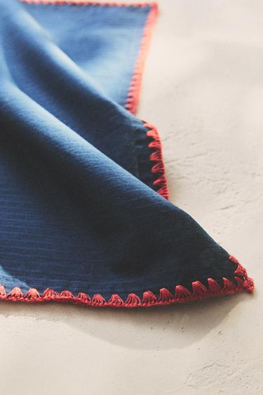 KIDS' STITCH BEACH BANDANA - Navy blue by Zara - Image 5