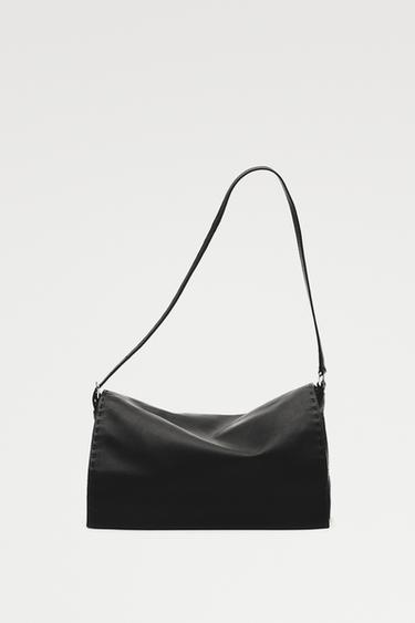 Nappa leather mini bag with stitch detail — Black 3