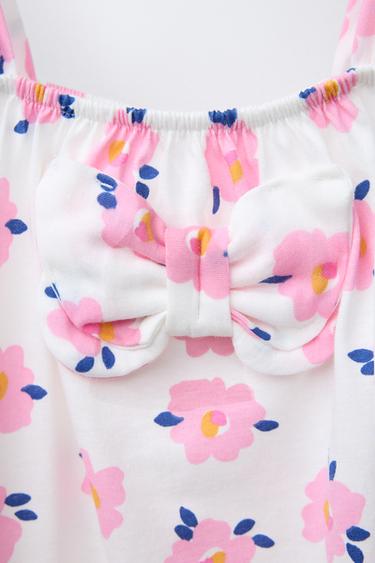 ROBE IMPRIMÉE LACET - Rose de Zara - Image 2
