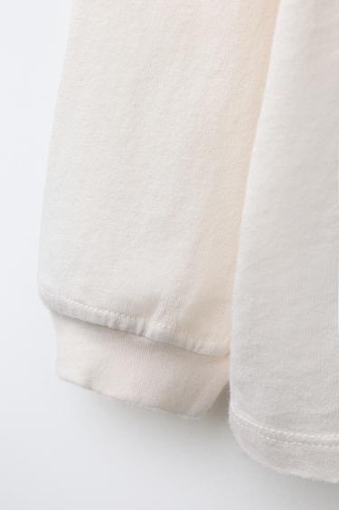 T-SHIRT ÉTIQUETTE BENSIMON ® X ZARA - Écru de Zara - Image 3