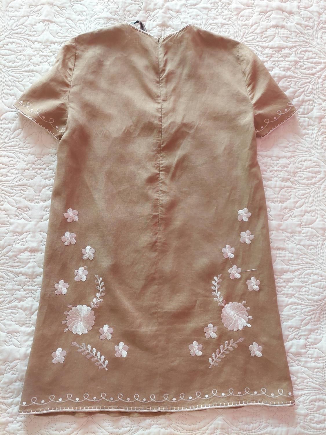 EMBROIDERED LINEN DRESS - Image 7