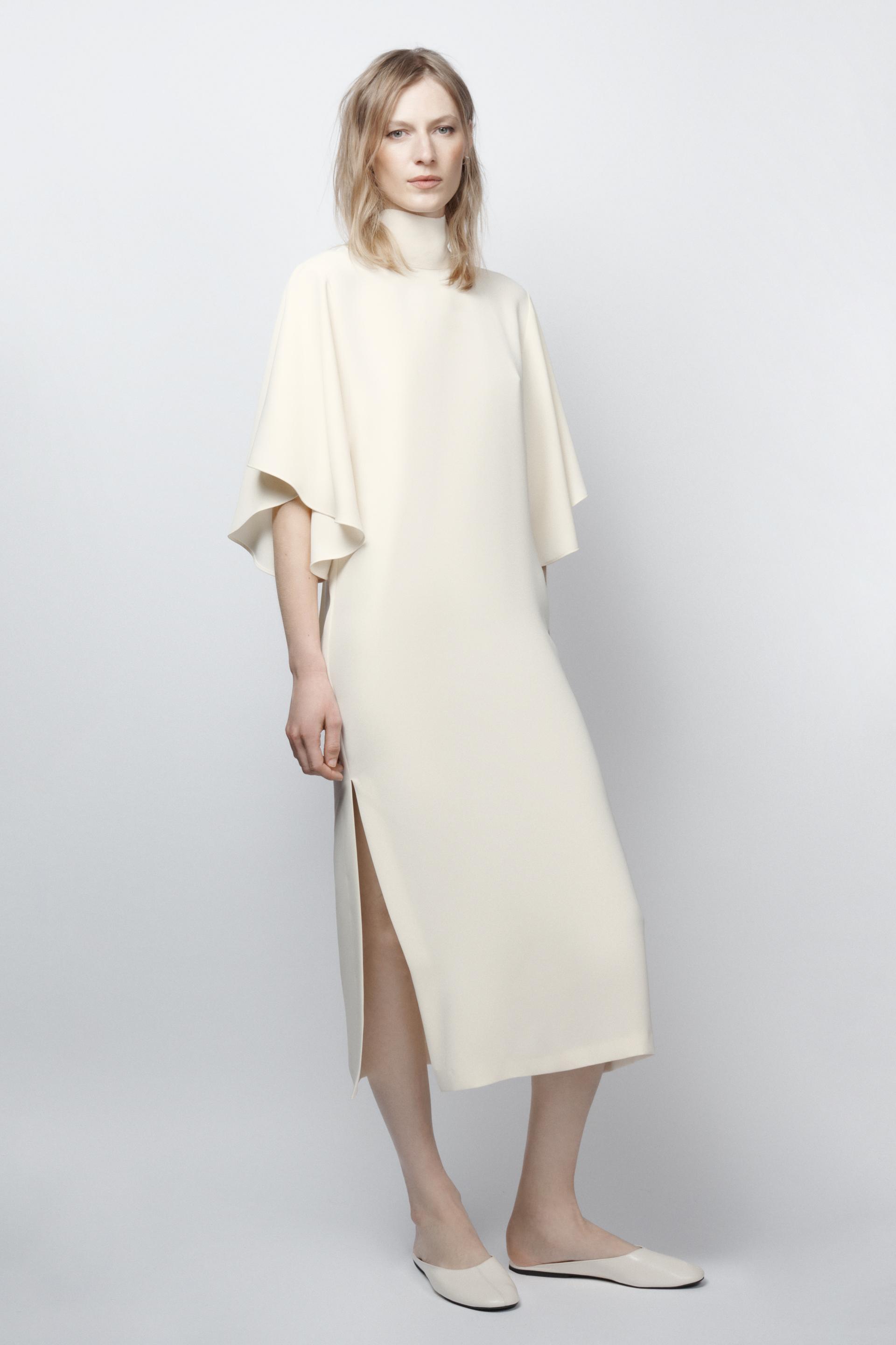 ZW COLLECTION DÖKÜMLÜ MİDİ ELBİSE
