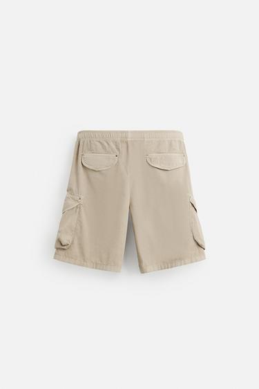 BERMUDA CARGO RELAXED FIT - vert kaki-moyen de Zara - Image 7