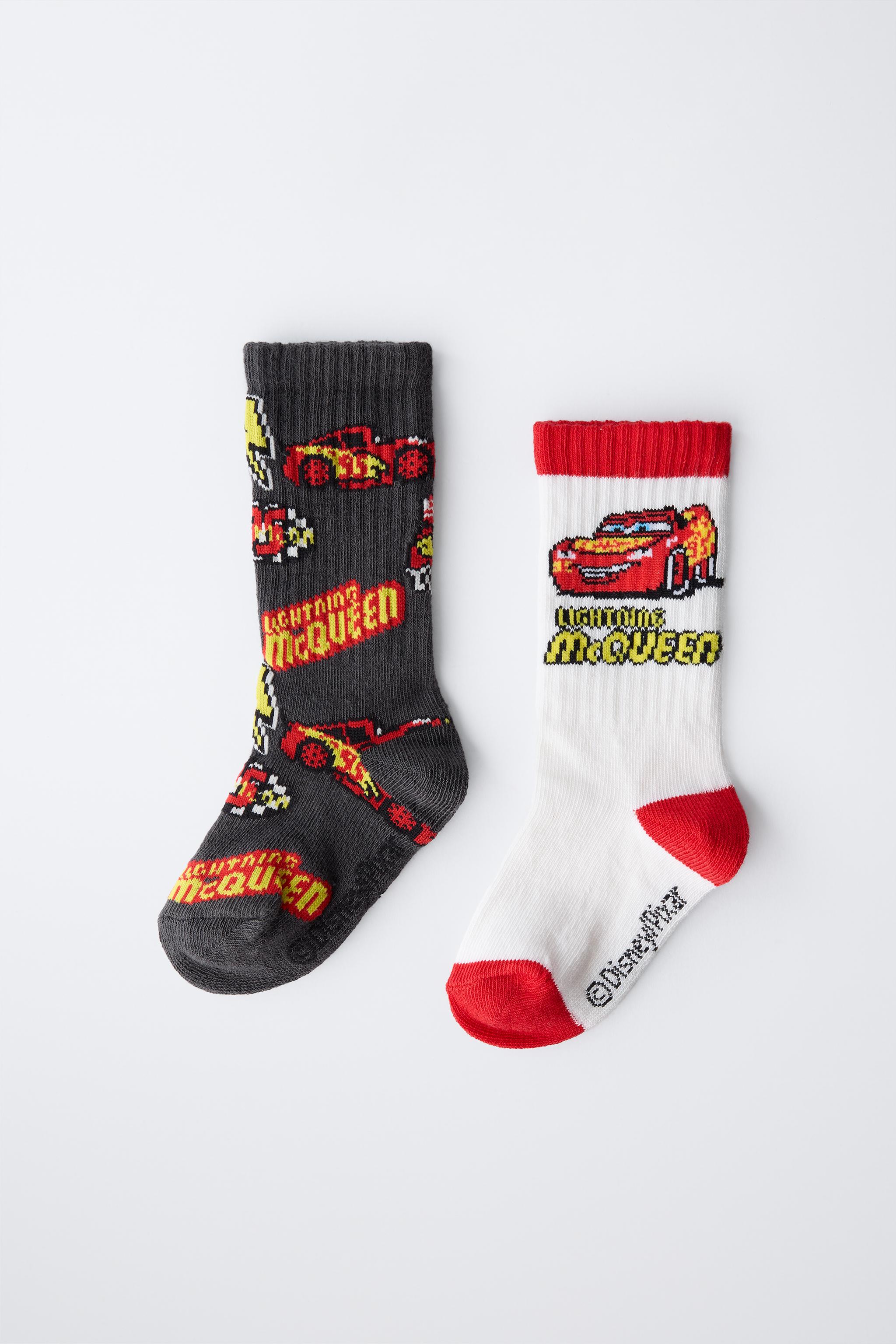 Lot De 6 Paires Chaussettes Cars Pour Enfant - Motifs Disney, Confortables, Mélange Aléatoire