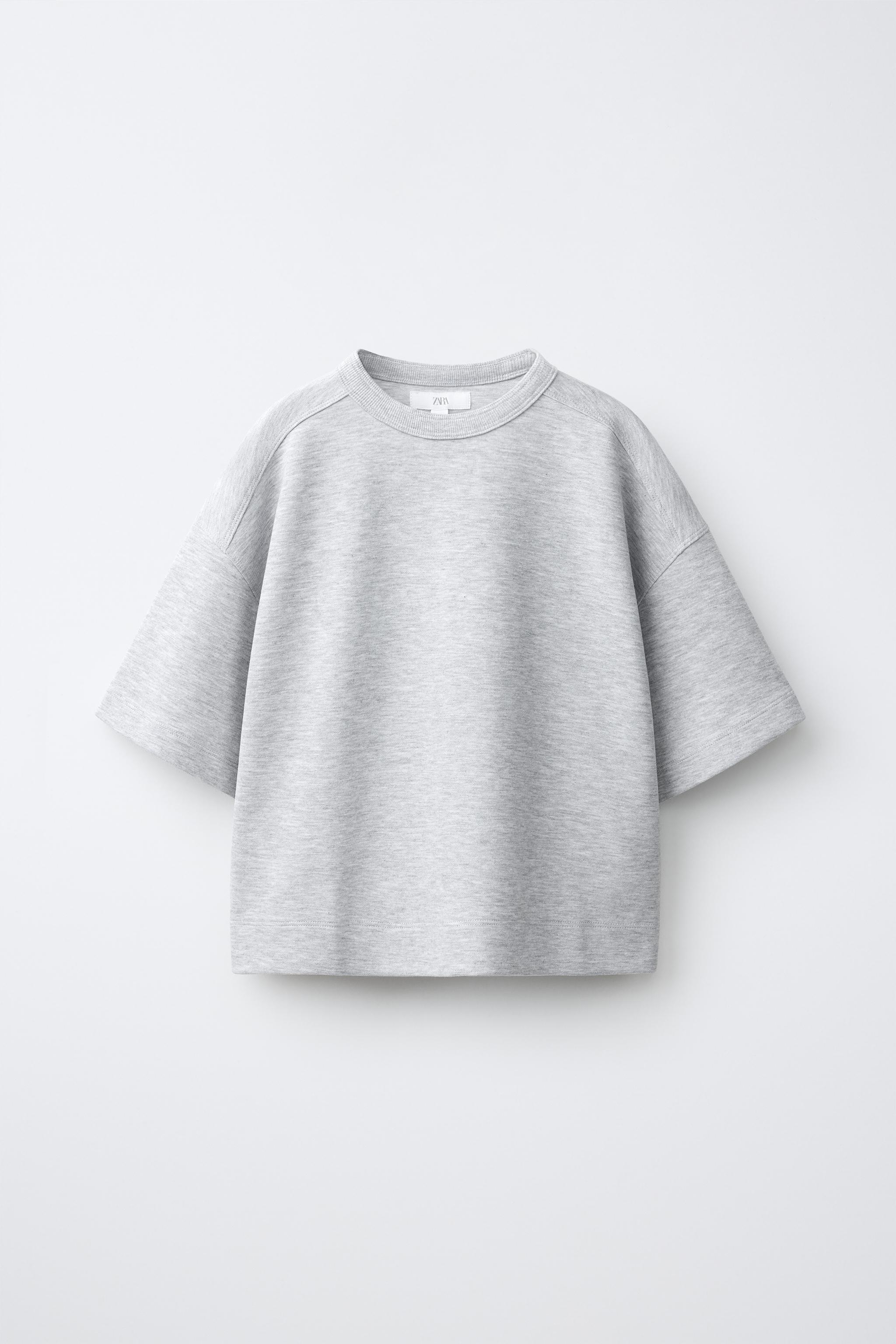 PLAIN INTERLOCK T-SHIRT - Brown | ZARA South Africa