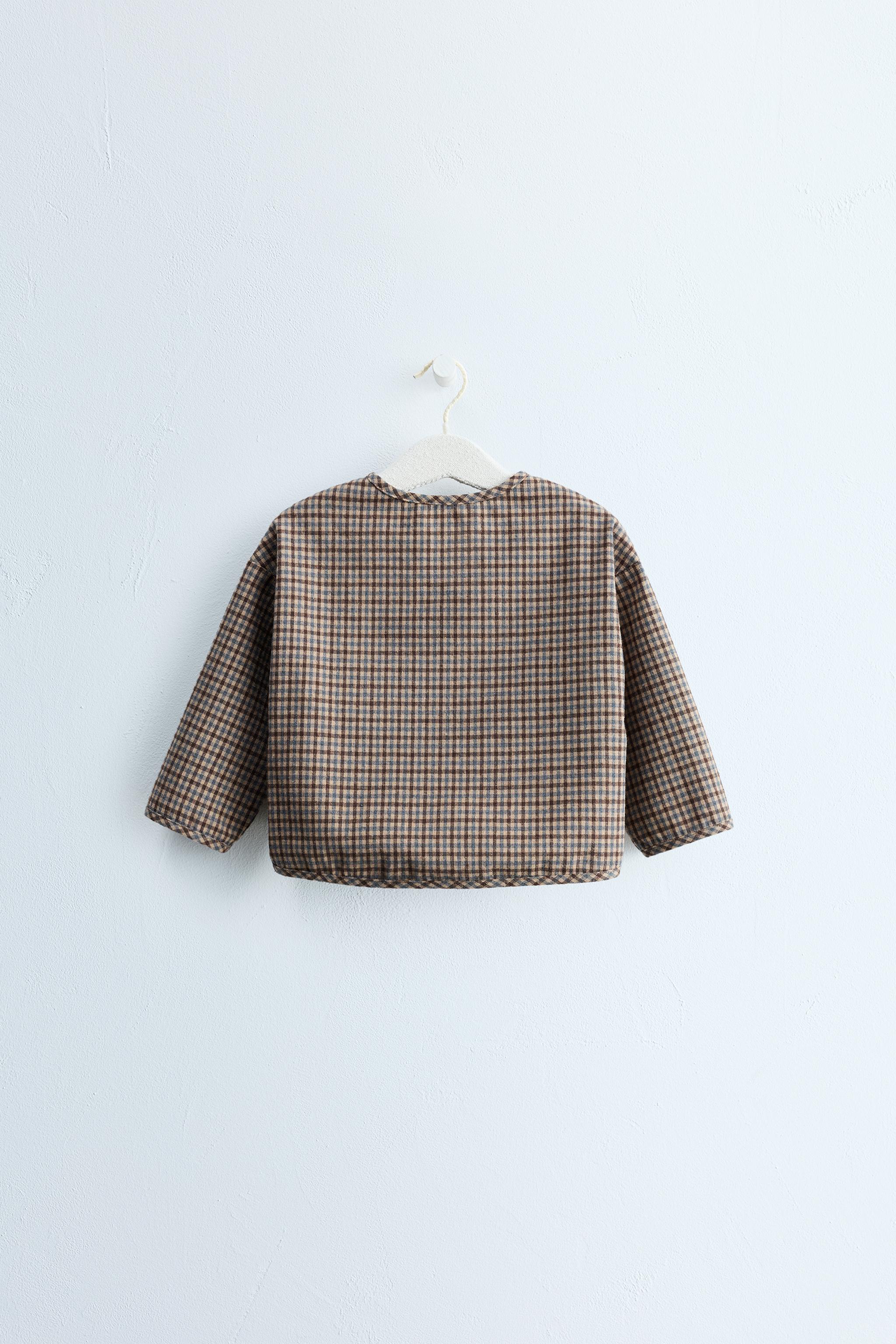 ZARA TIMELESS - PLAID PRINT TOP