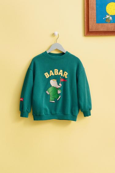 SWEAT À IMPRIMÉ BABAR ™ - Bleu canard de Zara - Image 4