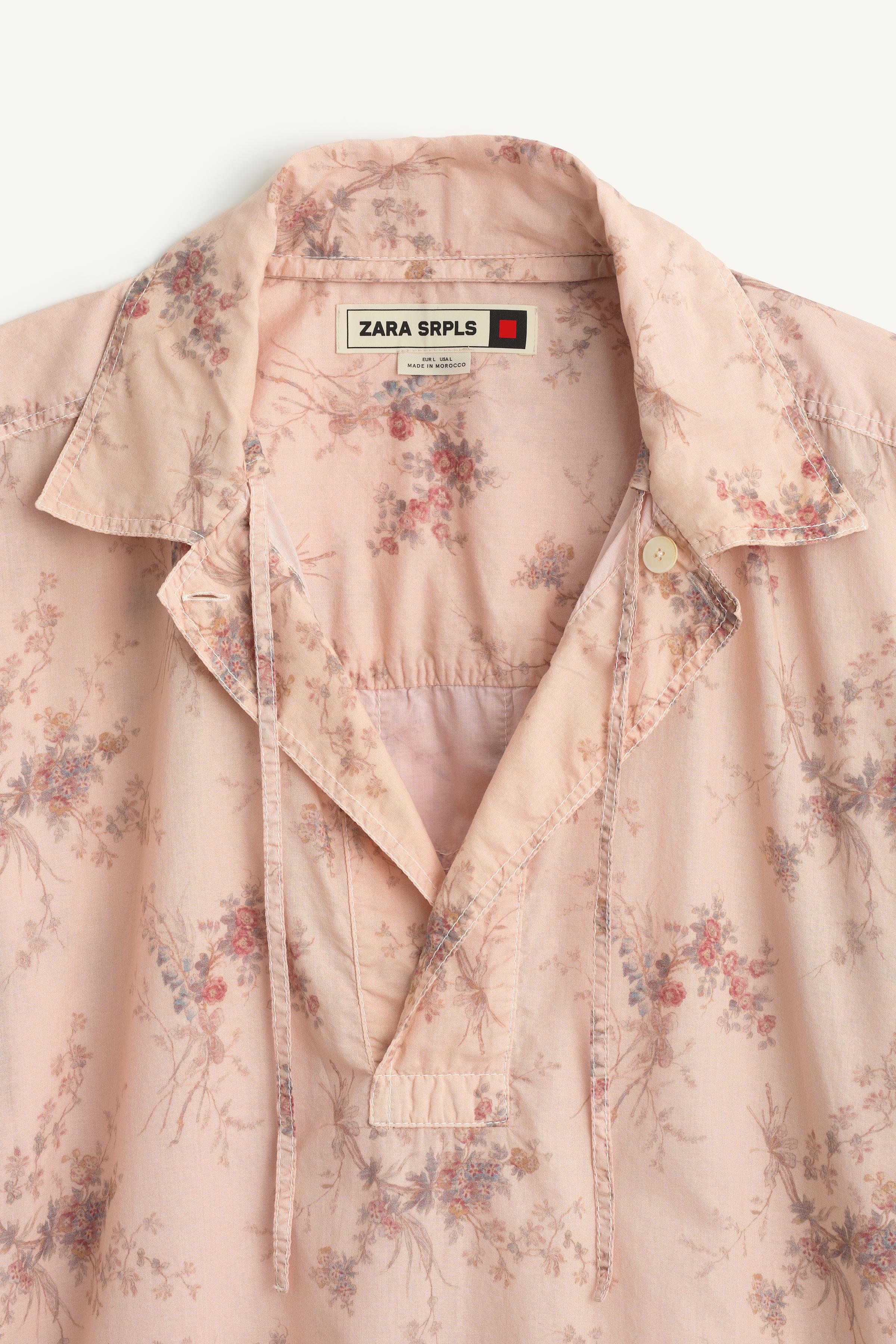 Мужские рубашки Zara SHRT SLV PRNT SHRT — фото 6