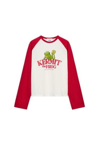 Zara 迪士尼 © 布偶歷險記長袖 T 恤 - 白色