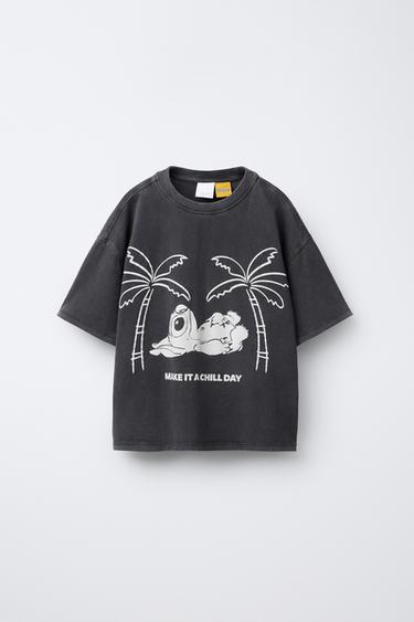 Zara LILO & STITCH © DISNEY WASHED EFFECT T-SHIRT - Anthracite grey