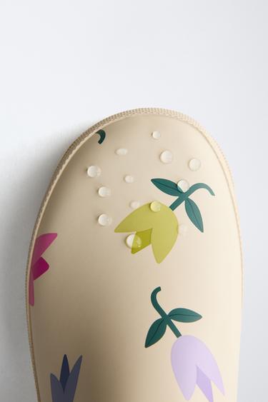 TULIP WELLIES - Ecru White by Zara - Image 8