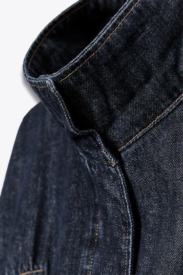 TRF BATWING SLEEVE DENIM JACKET - Dark indigo by Zara - Image 8