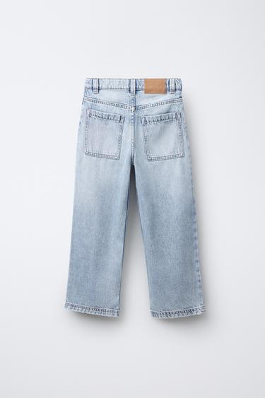 JEAN RELAXED BAGGY DÉCHIRÉ - Bleu de Zara - Image 1