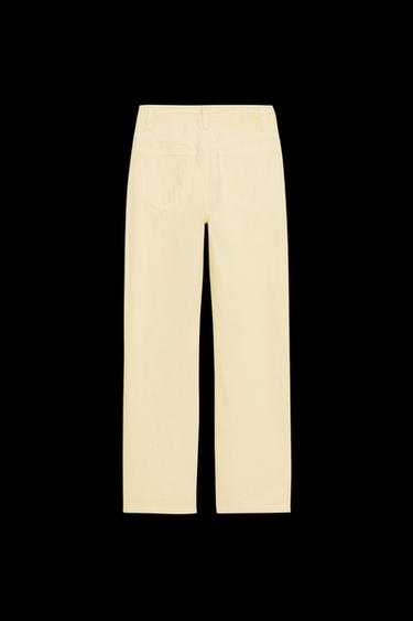 TRF MOM HIGH-WAIST JEANS - Yellow by Zara