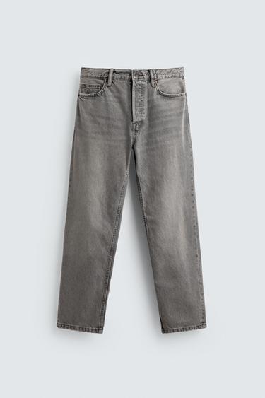 JEANS STRAIGHT FIT - Gris medio de Zara