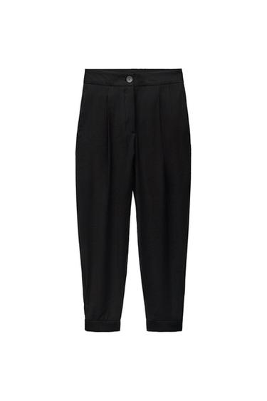 CUFFED ANKLE BARREL PANTS