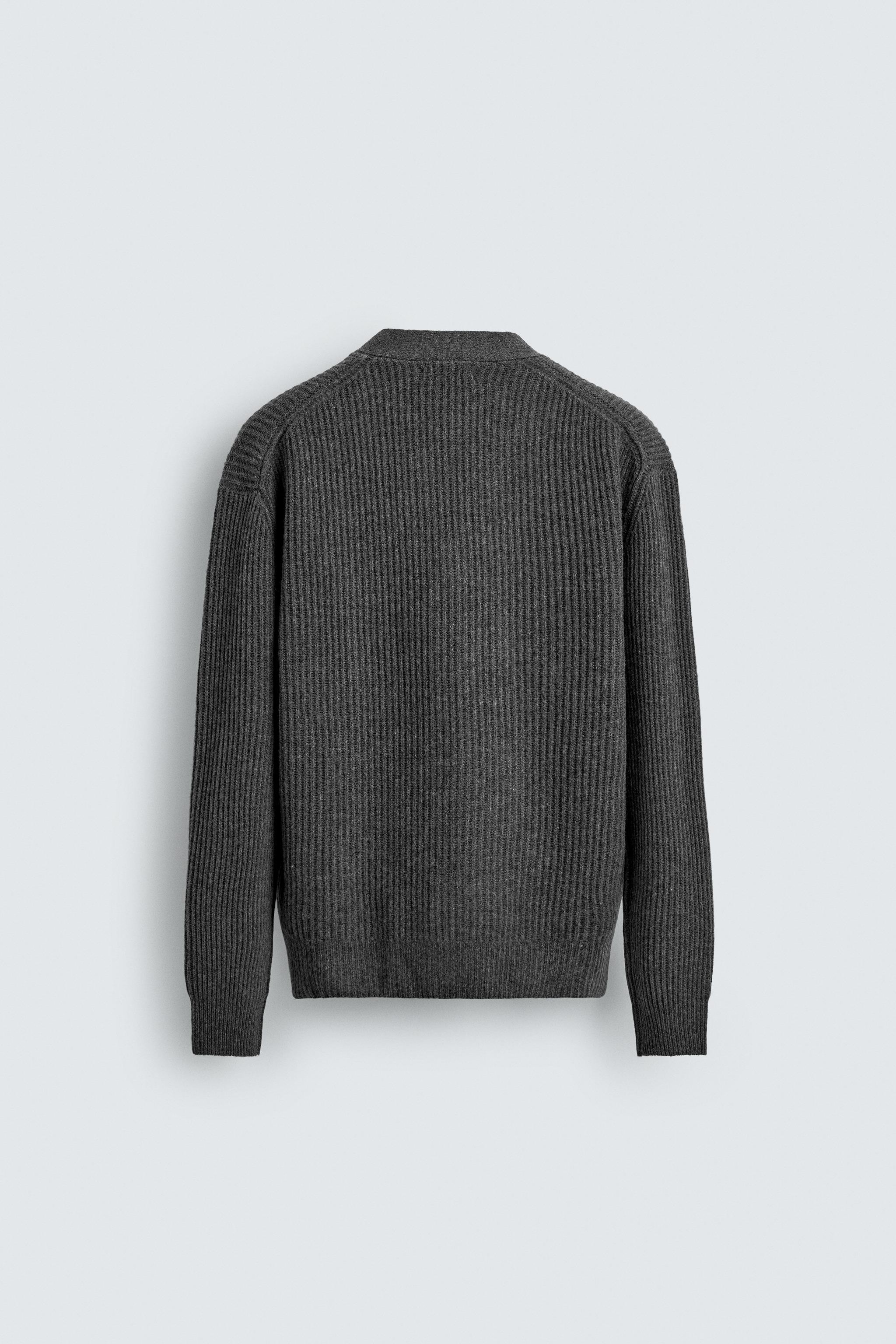 CARDIGAN EN LAINE STRUCTURÉ
