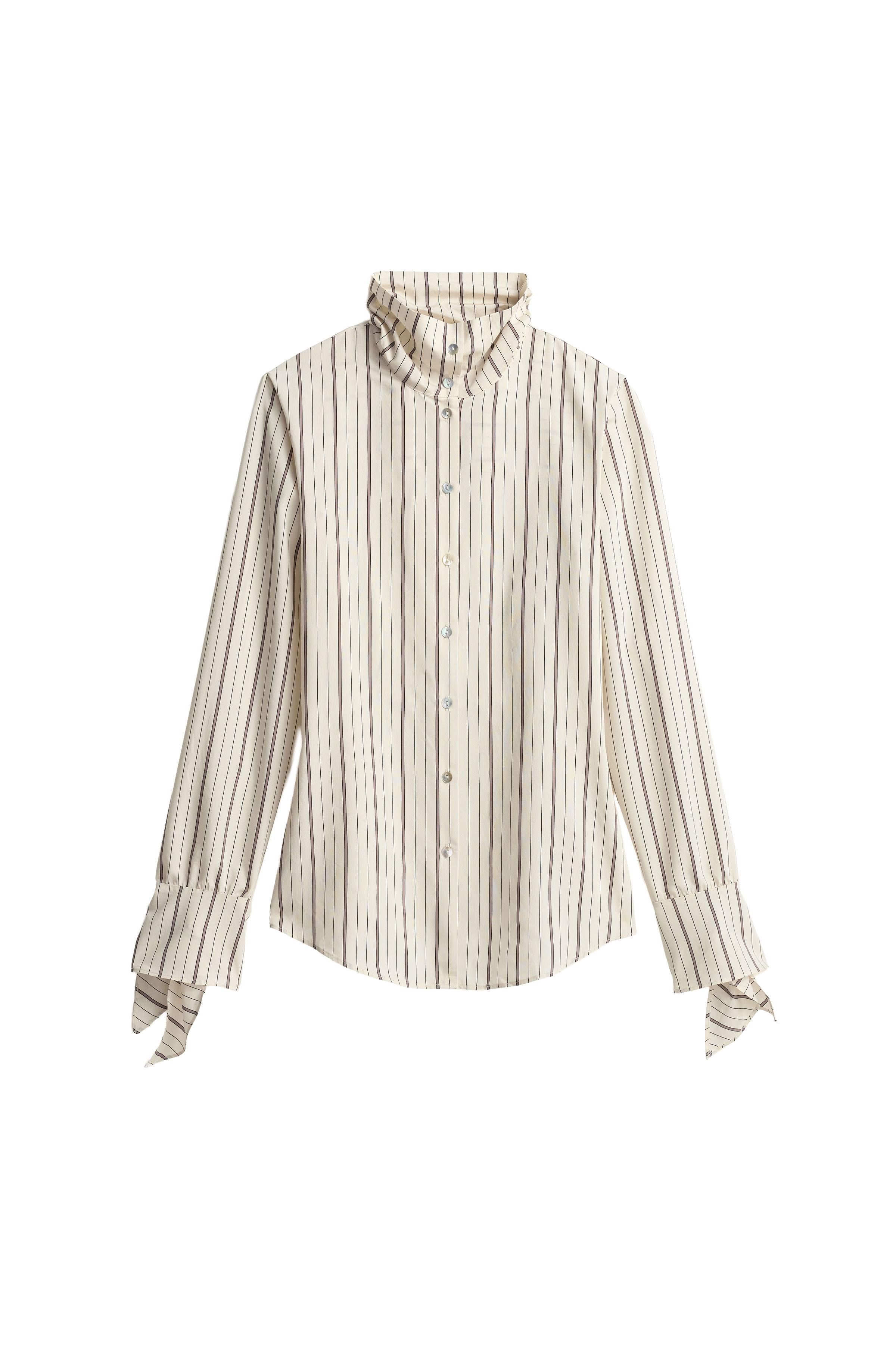 CAMISA RAYAS CUELLO SUBIDO LIMITED EDITION