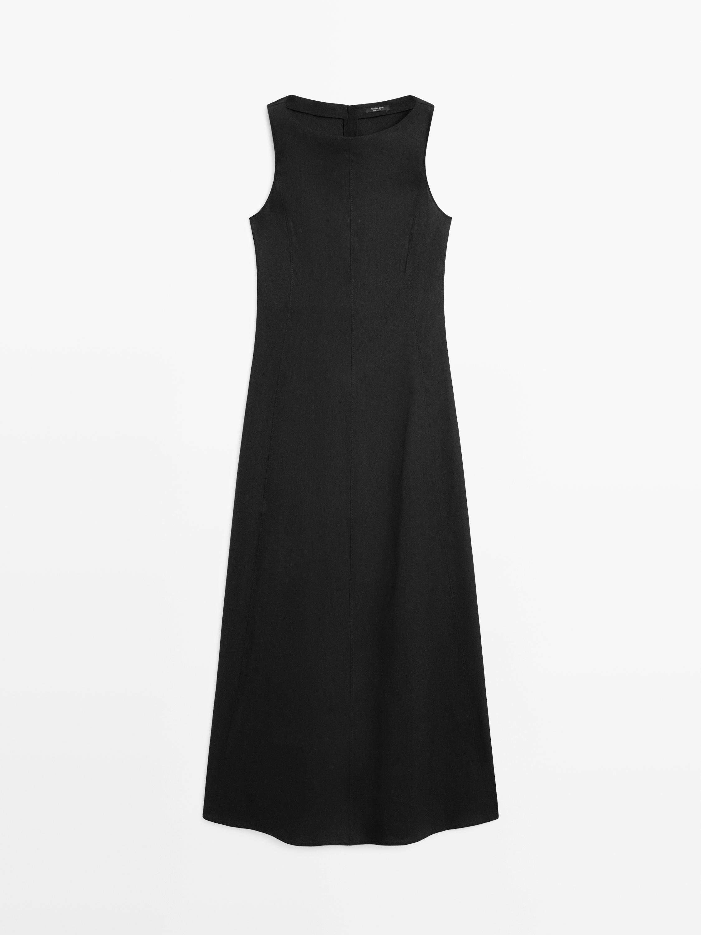 Robe longue fluide en lin