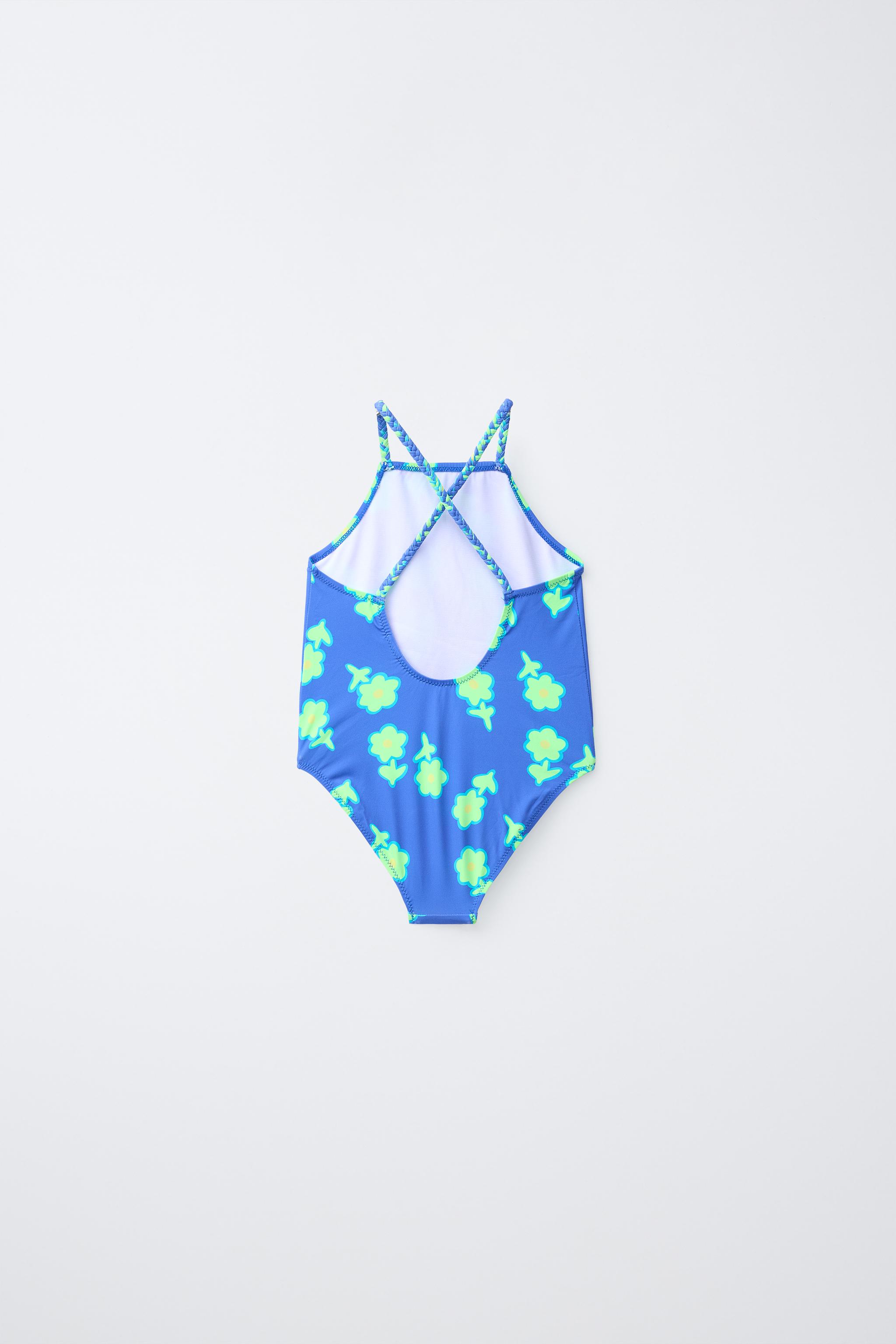 2-6 YEARS/ FLORAL SWIMSUIT