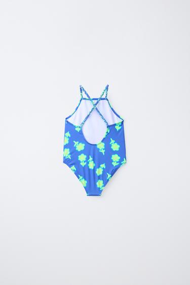 2-6 ANS/ MAILLOT DE BAIN À FLEURS - Bleu roi de Zara - Image 1