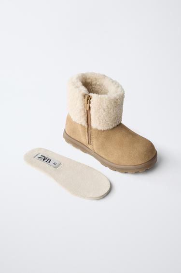 BOTTES DOUBLÉES BAREFOOT - Marron de Zara - Image 3