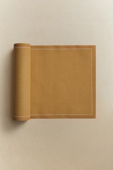 PACK MET HERBRUIKBARE SERVETTEN (20-PACK) - Mosterd van Zara