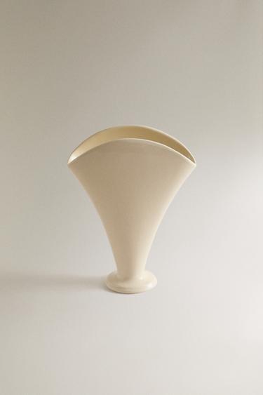PORCELÆNSVASE | STUDIO MARY LENNOX - råhvid fra Zara - Billede 0