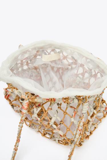 SAC TRESSÉ TISSÉ - Jaune de Zara - Image 6