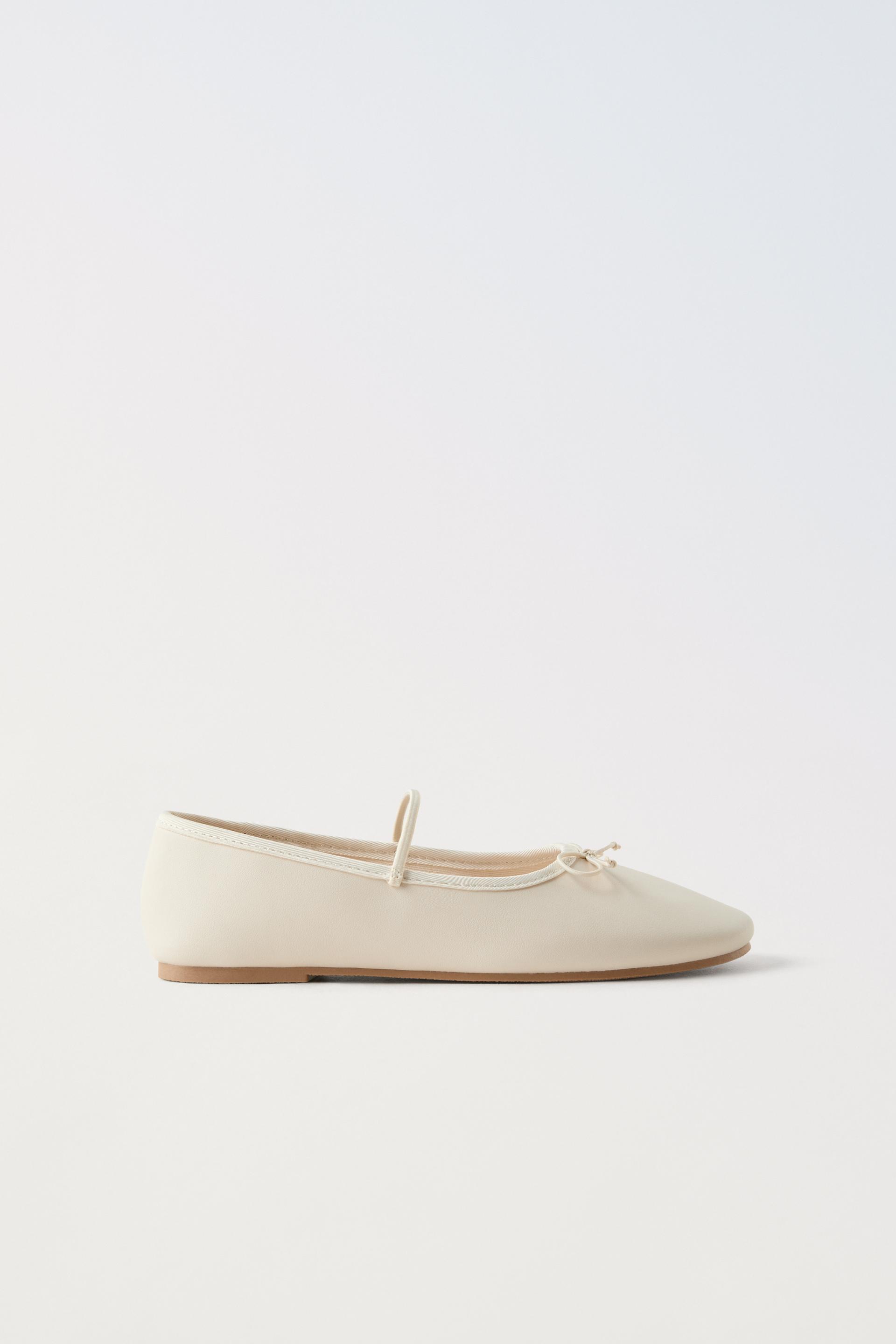 BASIC BALLET FLATS - Ecru White | ZARA United Kingdom