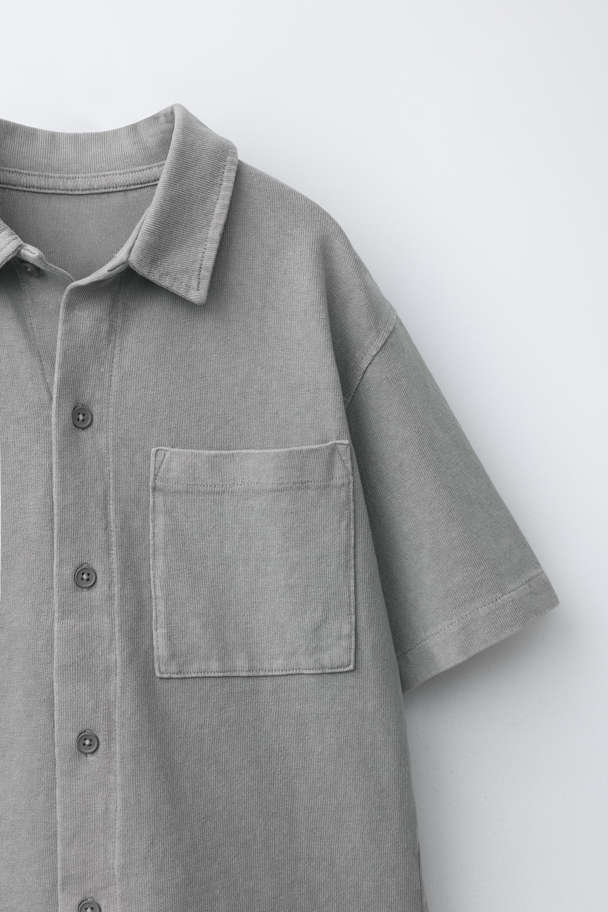 ENSEMBLE CHEMISE ET BERMUDA UNI TEINT EN PIÈCE
