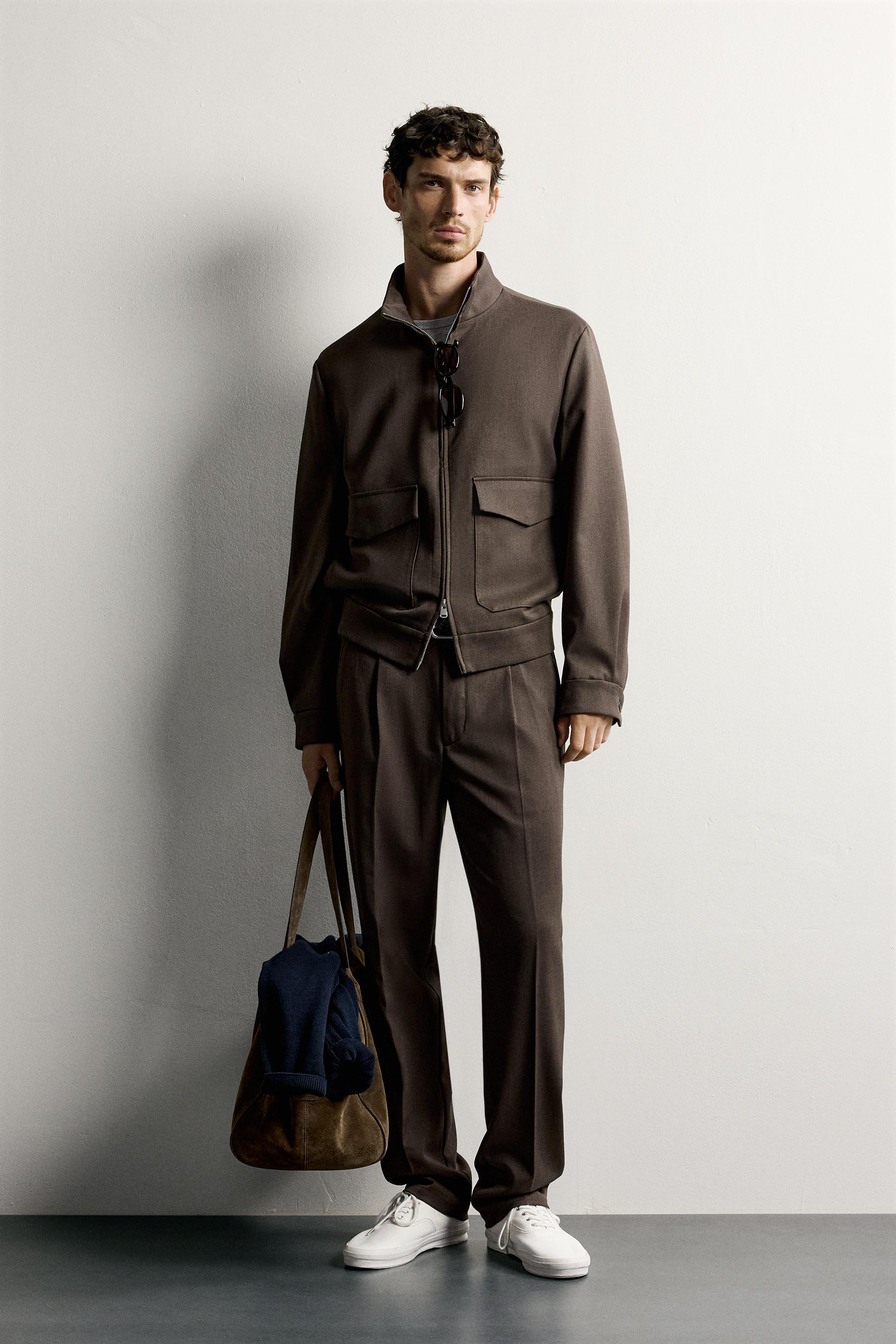 REGULAR FIT ZIP OVERSHIRT