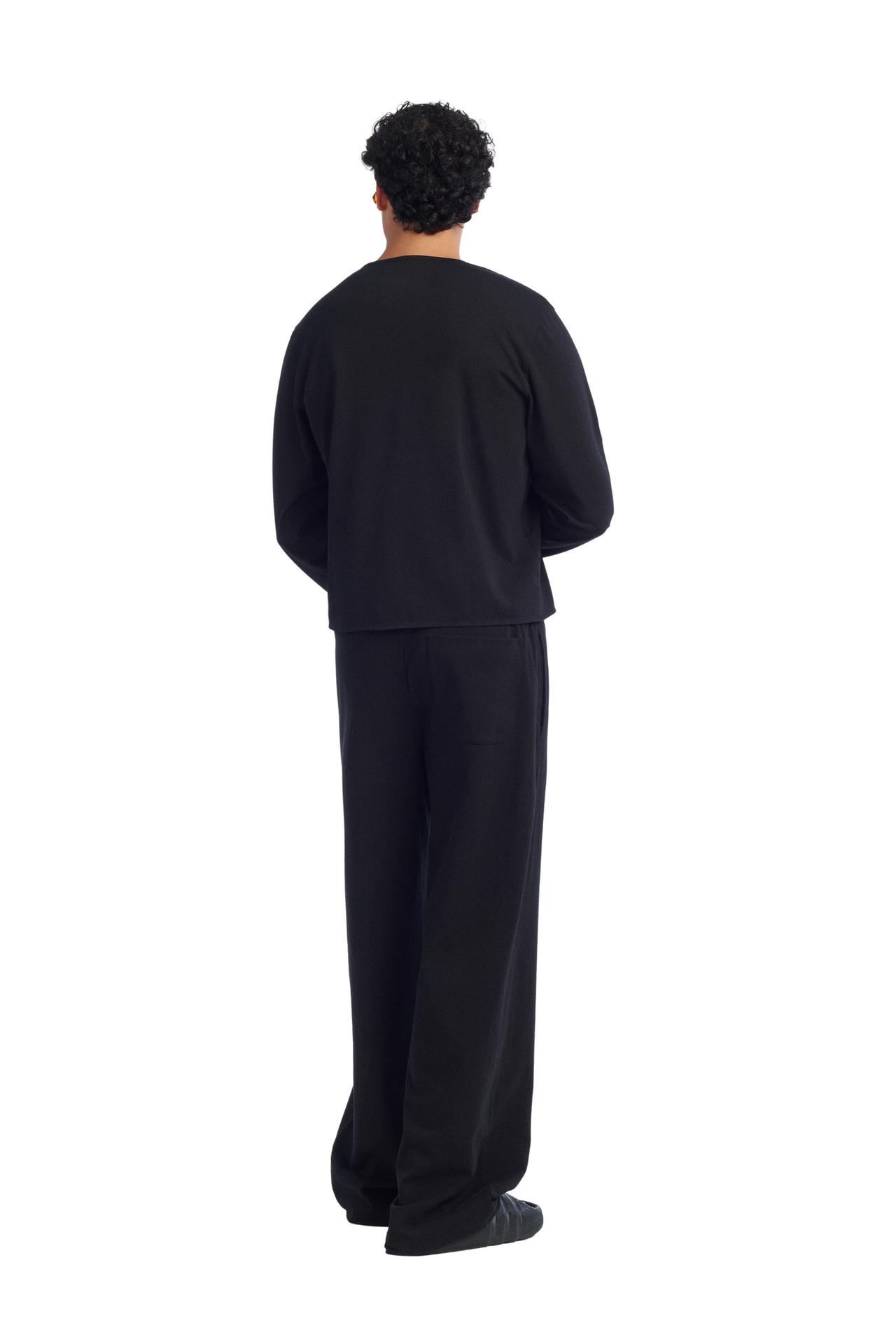 RELAXED FIT JOGGING PANTS — Black
