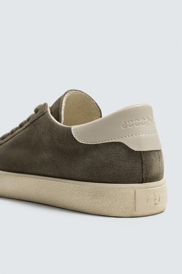 BASKET EN CUIR - Gris de Zara - Image 5