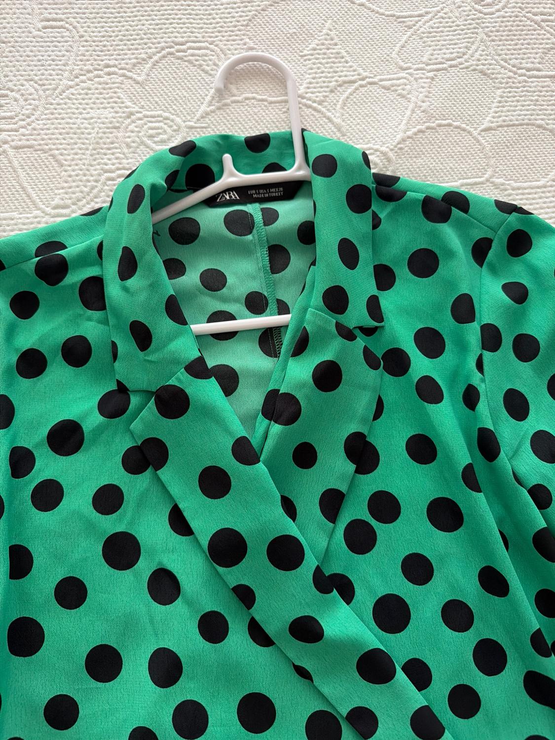 POLKA DOT BLOUSE WITH BOW DETAIL - Image 3