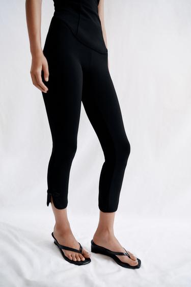 PANTALÓN CAPRI ALAMARES - Negro de Zara
