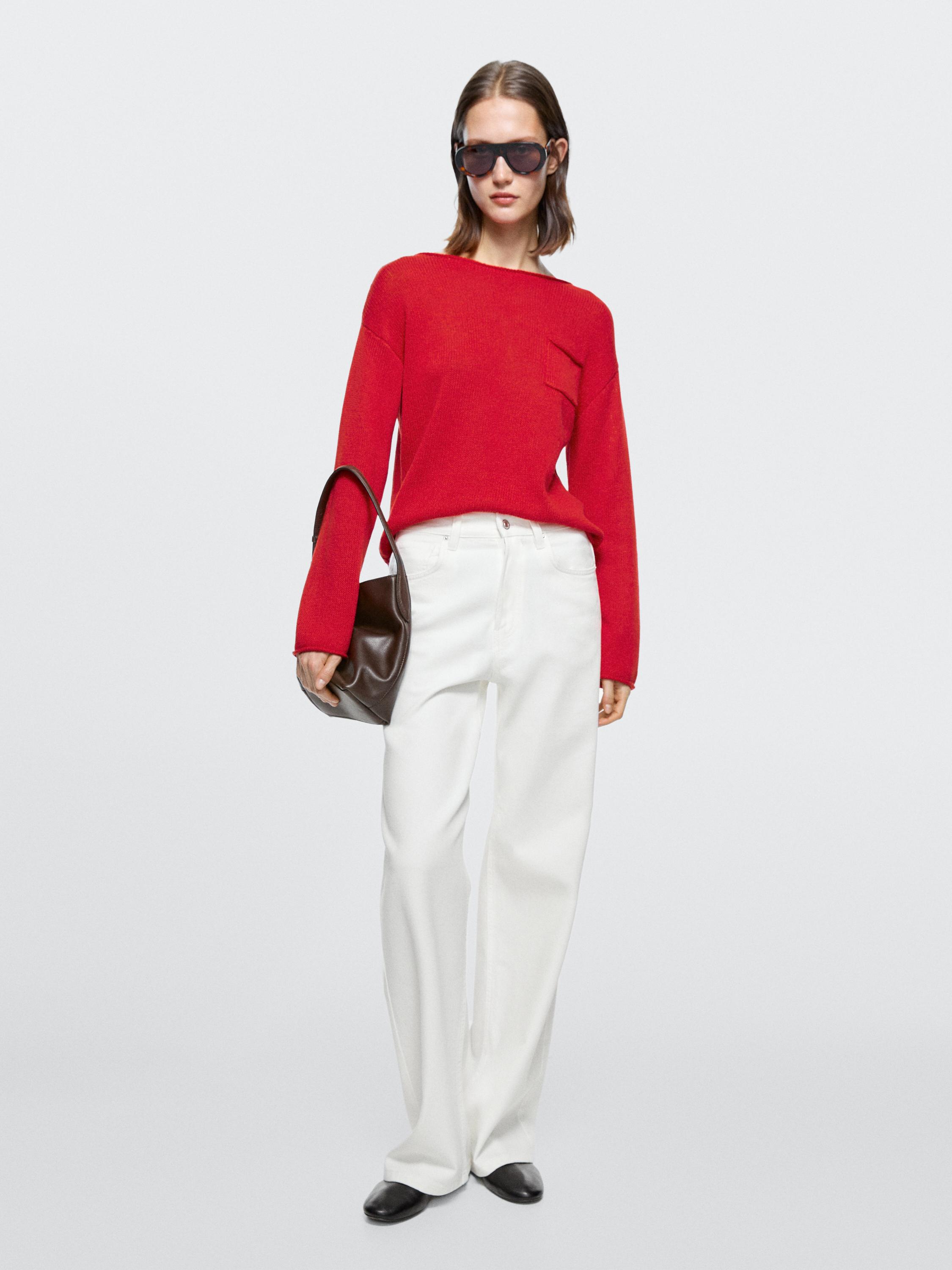 High-waist wide-leg jeans