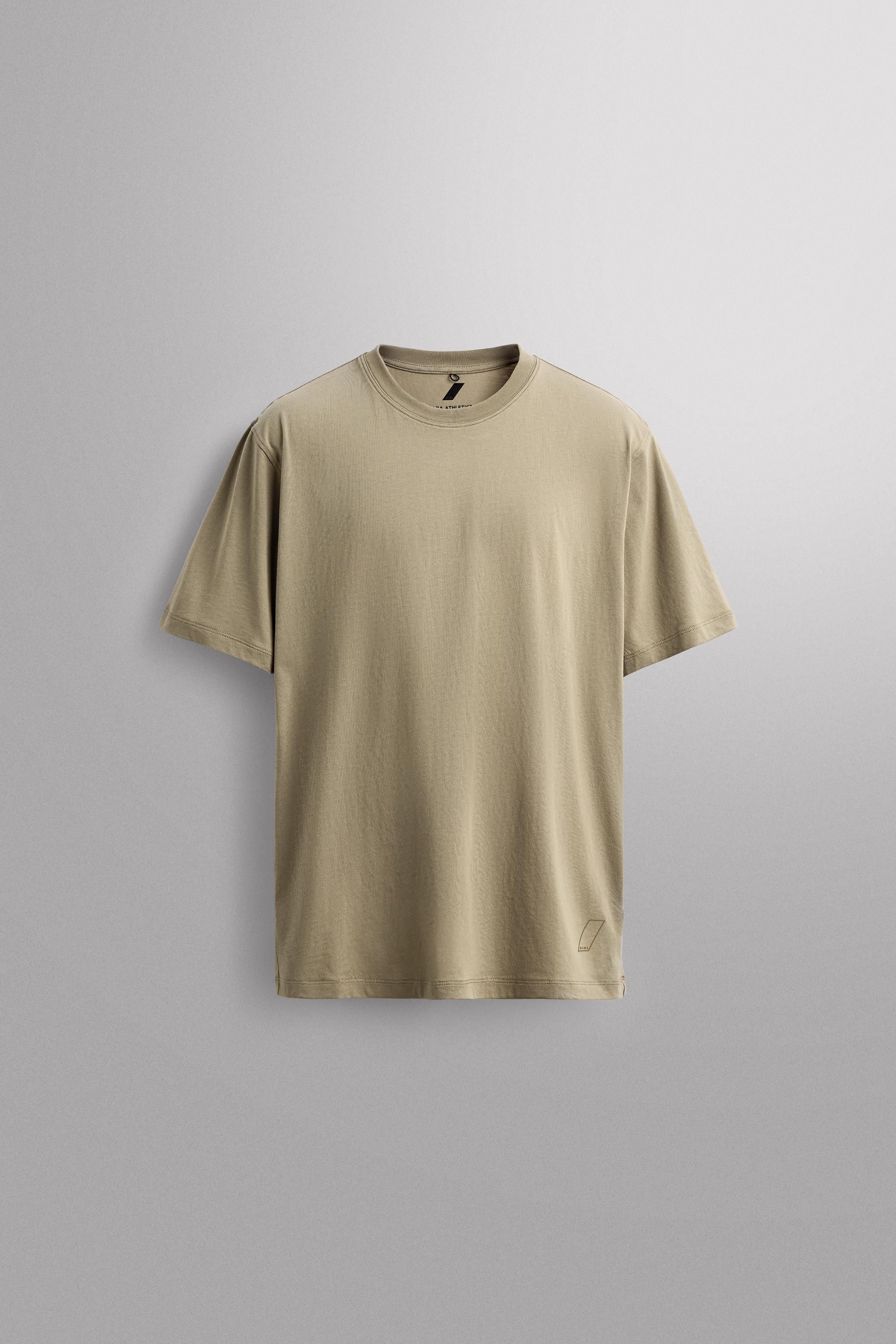 BASIC COTTON TRAINING T-SHIRT — Light green
