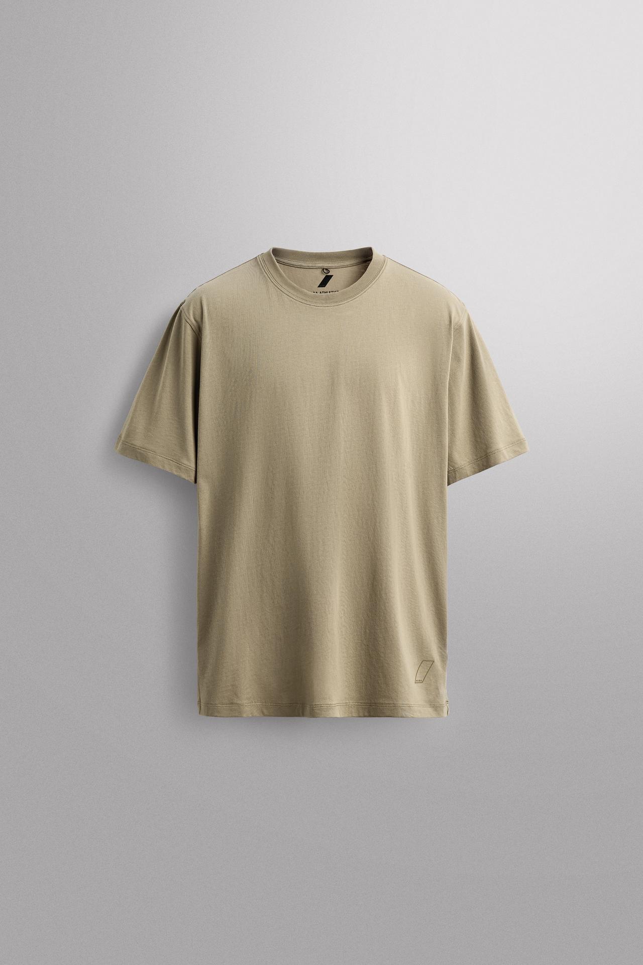 BASIC COTTON TRAINING T-SHIRT — Light green