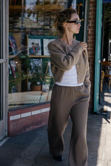 BUTTON CARDIGAN - Metal brown by Zara - Image 2