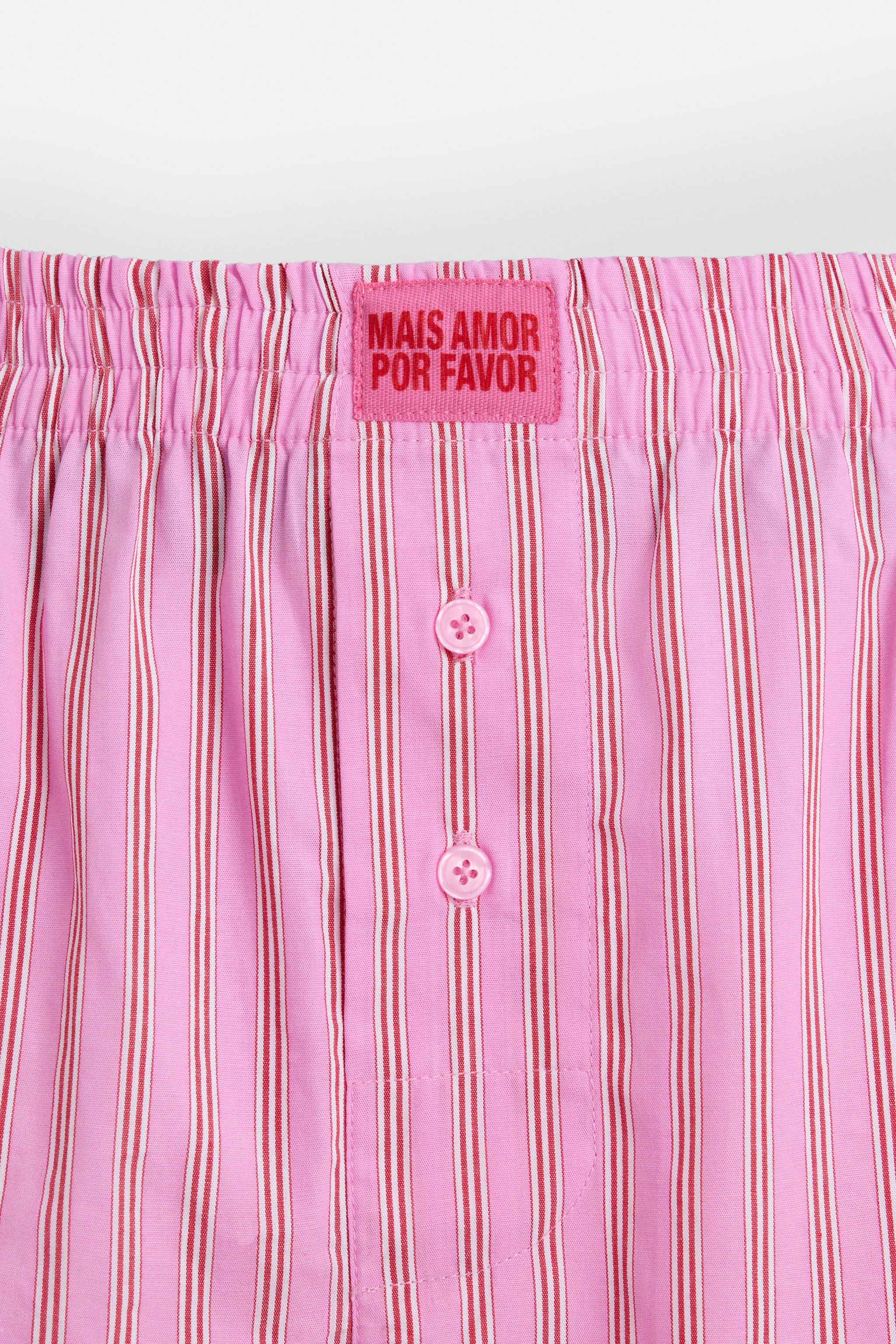 [Margesherwood ] / ☆ LACE BOXER PANTS / pink Posey_Pink_Boxer_Front_Laydown