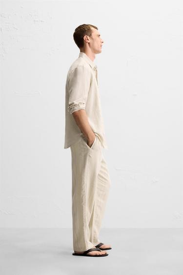 STRIPED JACQUARD TROUSERS - striped by Zara - Image 3