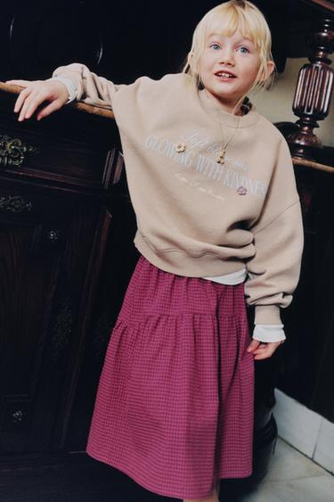 საშუალო სიგრძის ქვედაბოლო კუბოკრული - Zara-ს Raspberry