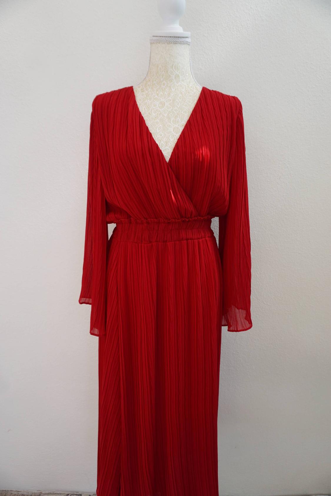 PLEATED MIDI DRESS - Image 3