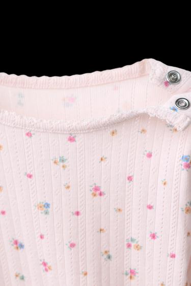 FLORAL BODYSUIT AND LEGGINGS SET - Pink by Zara