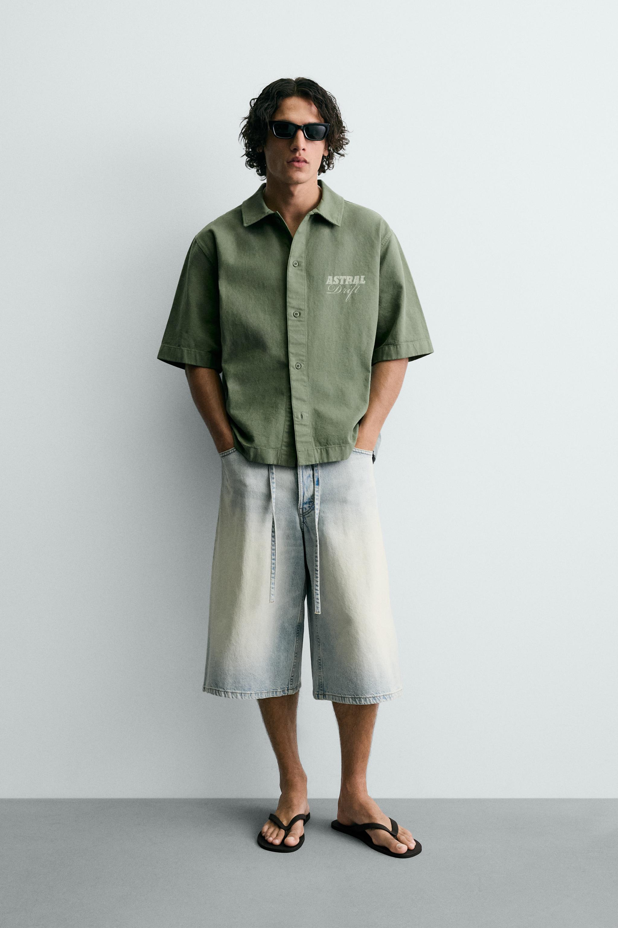 WASHED PRINTED SHIRT